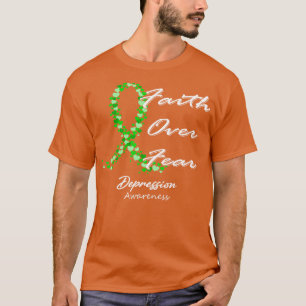 Camiseta Depresión Conciencia Fe Por Temor En Esta Familia