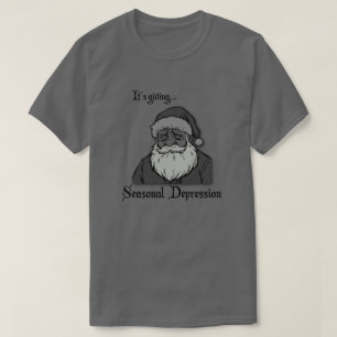 Camiseta Depresión Estacional Irónica de Navidad
