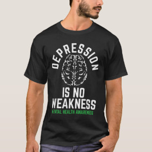 Camiseta Depresión No Debilidad Salud Mental Salud Mental