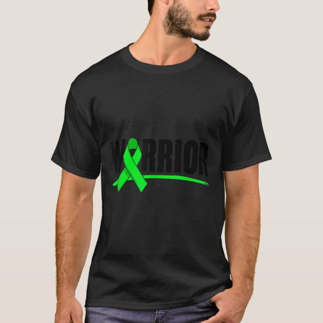 Camiseta Depression Warrior Ribbon Mental Health Awareness  (Anverso)