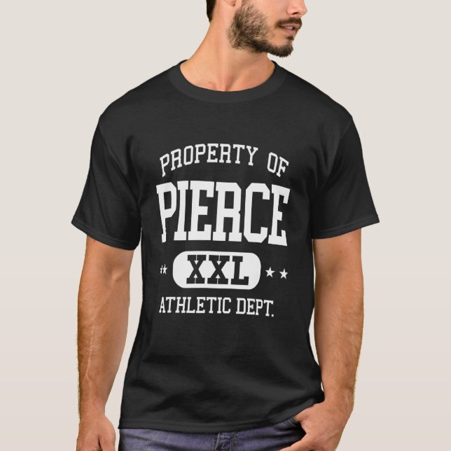 Camiseta Dept. de propiedad atlética Pierce Retro (Anverso)