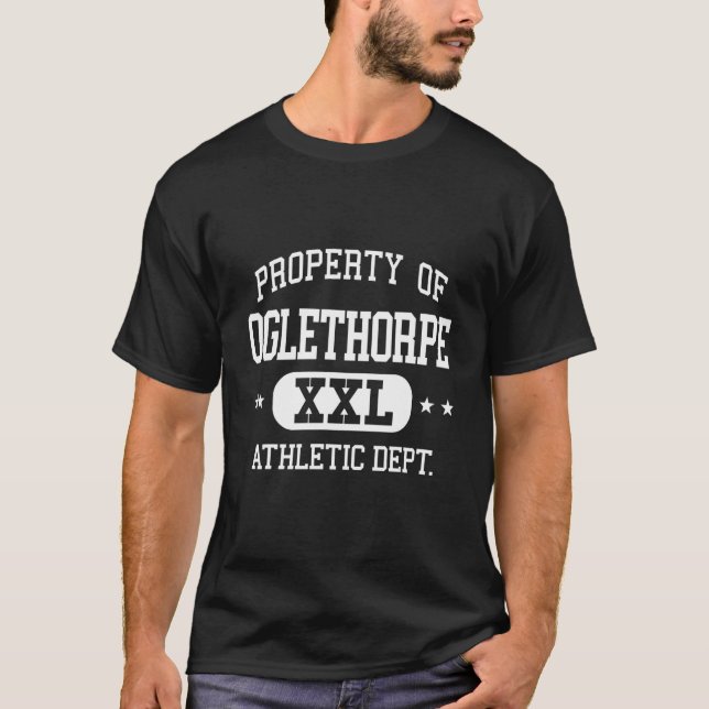 Camiseta Depto. De Propiedad Atlética Retro Oglethorpe (Anverso)