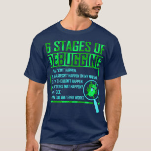 Camiseta Depuración divertida de software para equipo desar