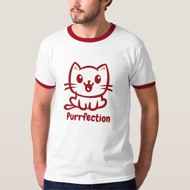 Camiseta Depuración, Gato De Anime Muy Cuto (Anverso)
