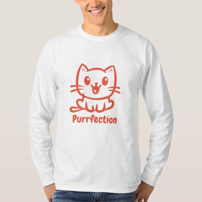 Camiseta Depuración, Gato De Anime Muy Cuto (Anverso)