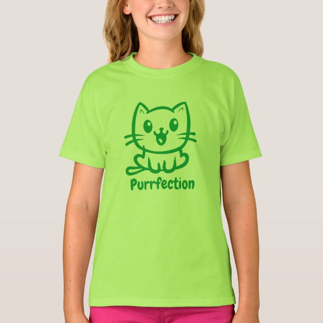 Camiseta Depuración, Gato De Anime Muy Cuto (Anverso)
