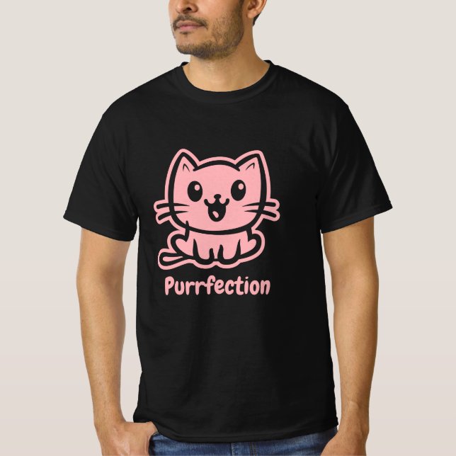 Camiseta Depuración, Gato De Anime Muy Cuto (Anverso)