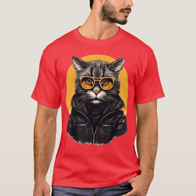 Camiseta Depuración urbana Gato Espíritu Gato Amantes del G (Anverso)