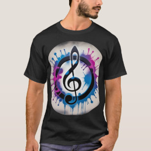 Camiseta Depuración vibrante de árboles con manchas de tint