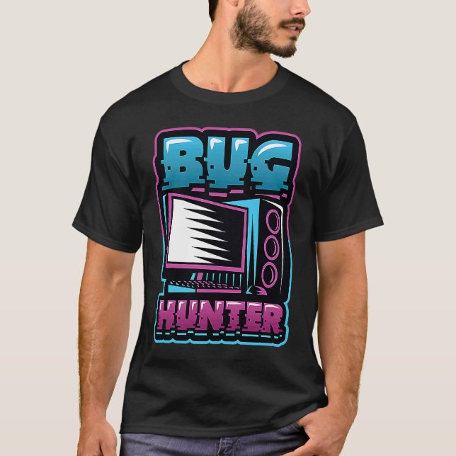 Camiseta Depurador de codificación de programadores de Bug  (Anverso)