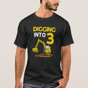 Camiseta Depurar en 3 cumpleaños de excavadora
