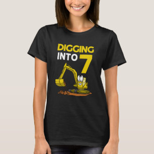 Camiseta Depurar en 7 cumpleaños de excavadora