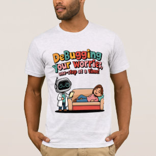 Camiseta Depurar tus preocupaciones un momento a la vez Gra