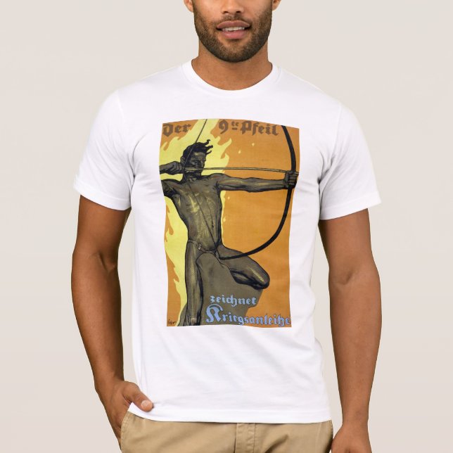 Camiseta Der 9te Pfeil - Poster alemán de la Primera Guerra (Anverso)