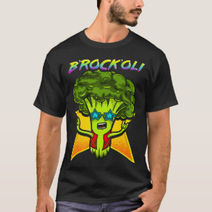 Camiseta Der Rockende Broccoli Vegetales Música