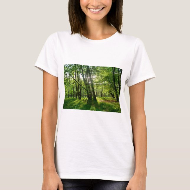 Camiseta Der Wald im Frühling (Anverso)