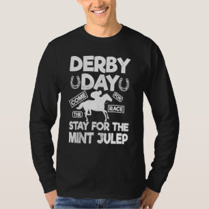Camiseta Derby Day Y Mint Julep Kentucky Horse Carreras