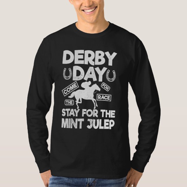 Camiseta Derby Day Y Mint Julep Kentucky Horse Carreras (Anverso)