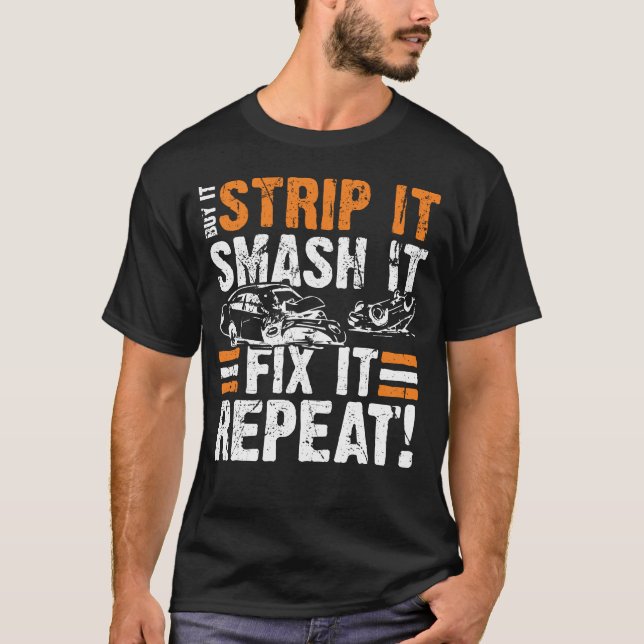 Camiseta Derby de demolición - Cita de Carreras (Anverso)