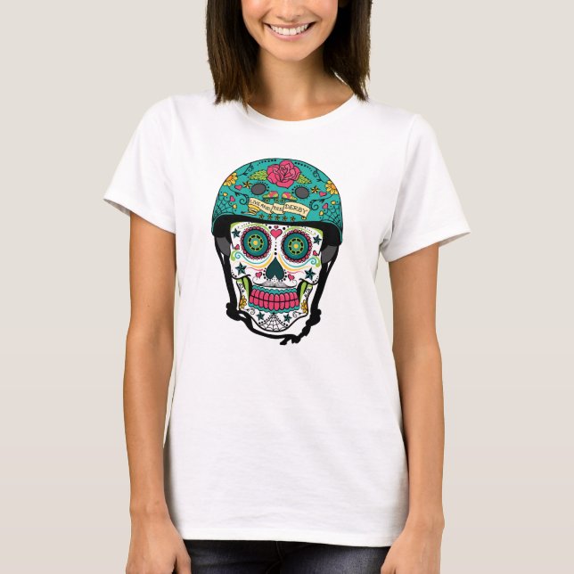 Camiseta Derby de Los Muertos - cráneo del azúcar de Derby (Anverso)