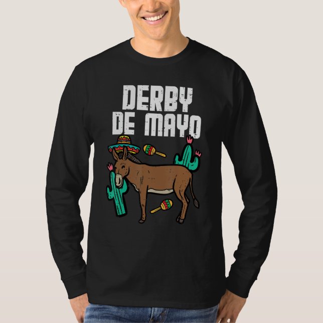 Camiseta Derby De Mayo Donkey Horse Cinco De Mayo (Anverso)