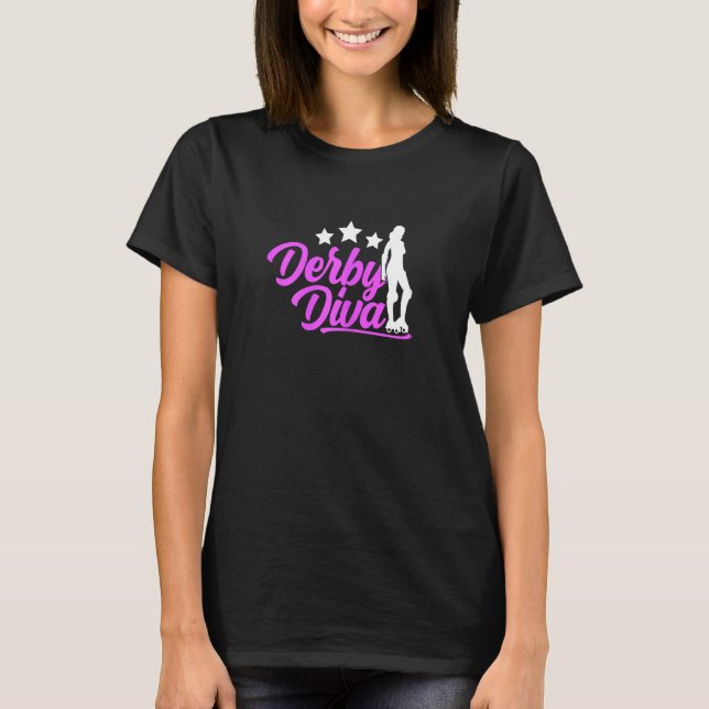 Camiseta Derby Diva Roller Derby (Anverso)