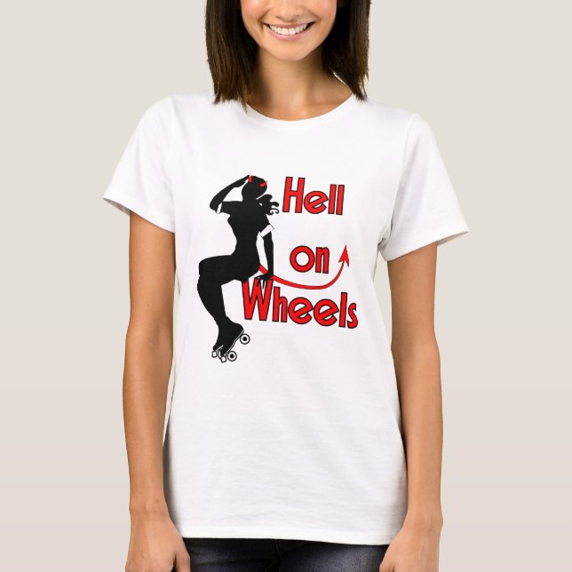 Camiseta Derby Girl_Hell en las ruedas (Anverso)