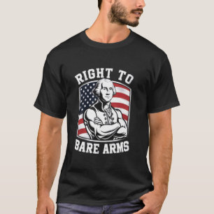 Camiseta Derecho a desnudarse Brazos George Washington gimn