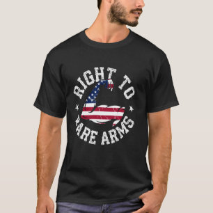 Camiseta Derecho a llevar brazos desnudos, divertido ejerci