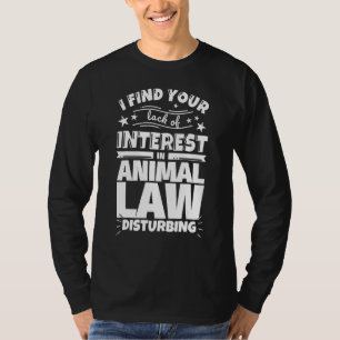 Camiseta Derecho animal Falta de interés