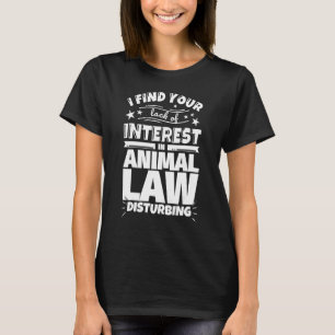 Camiseta Derecho animal Falta de interés