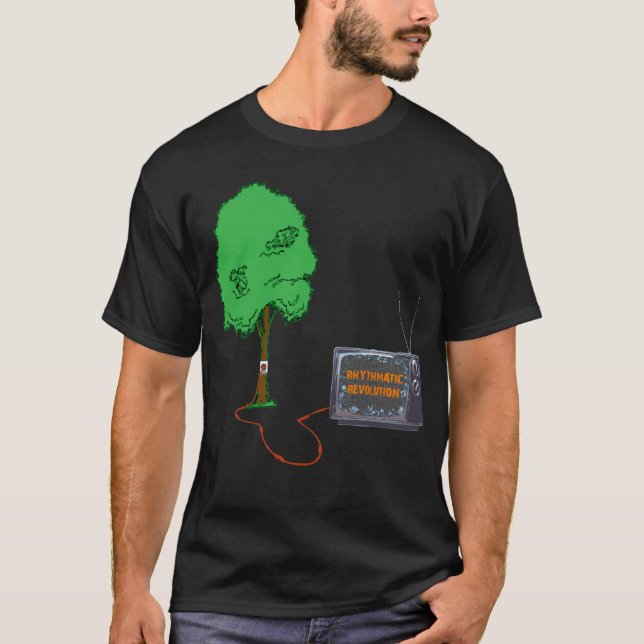 Camiseta Derecho de la fuente [negro] (Anverso)