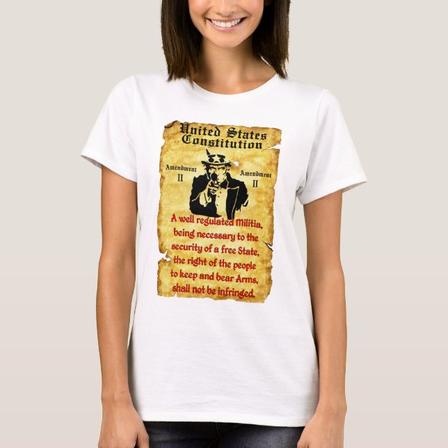 Camiseta Derecho llevar los brazos (Anverso)