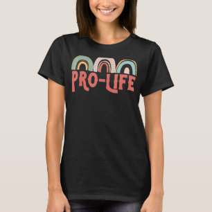 Camiseta Derechos contra el aborto a favor de la vida lluvi