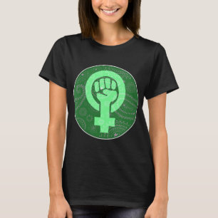 Camiseta Derechos de aborto feminista puño Verde Bandana Pr