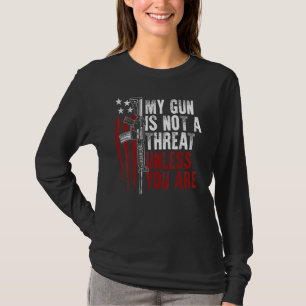 Camiseta Derechos De Armas De Bandera De Eeuu Mi Pistola No