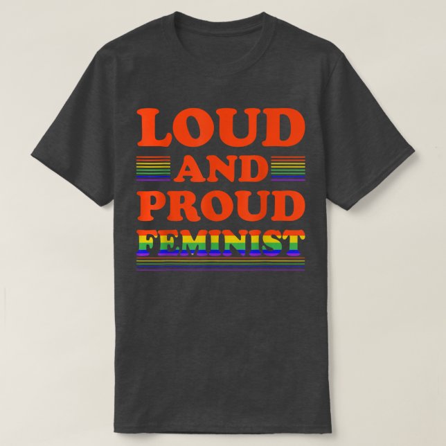 Camiseta Derechos de la mujer Empoderamiento femenino Rainb (Diseño del anverso)