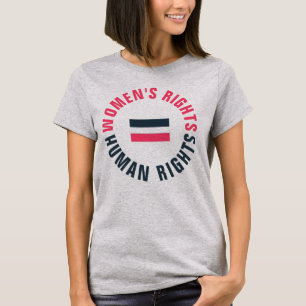 Camiseta Derechos de la mujer feminista en igualdad de dere