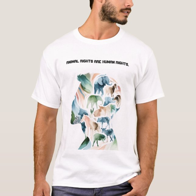 Camiseta Derechos de los animales (Anverso)