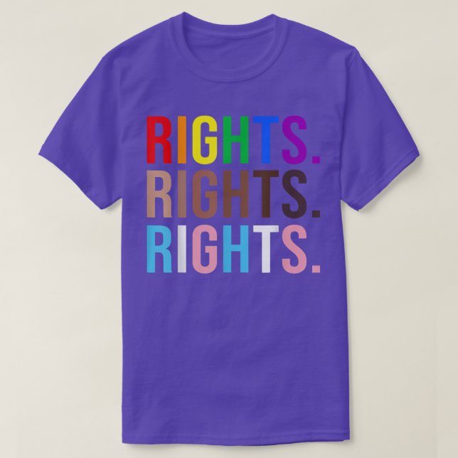 Camiseta Derechos de los derechos iguales LGBTQ BLM trans b (Diseño del anverso)