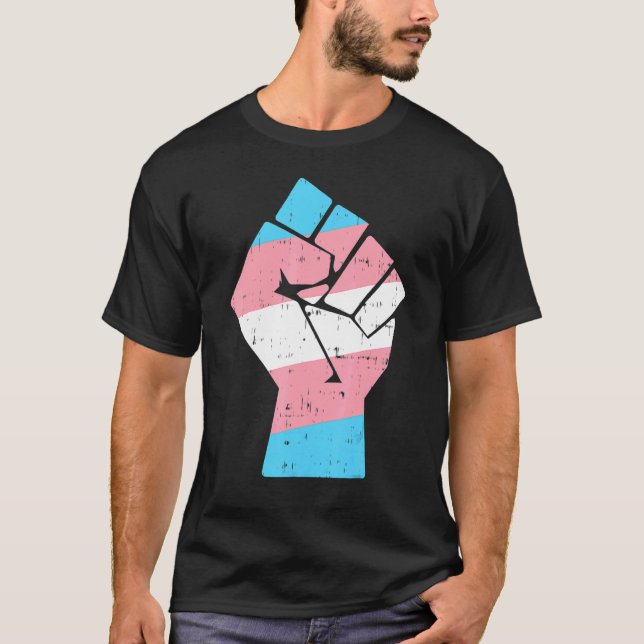 Camiseta Derechos de orgullo de Guay transexual (Anverso)