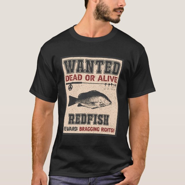 Camiseta Derechos de pesca deseados - Wi-Fi de Fisherman (Anverso)