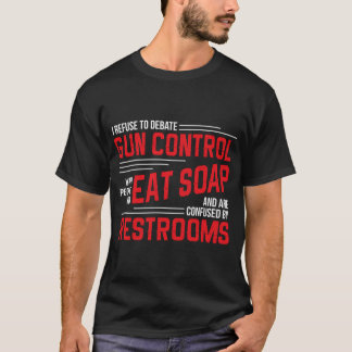 Camiseta Derechos de pistola de control de armas Debate pro