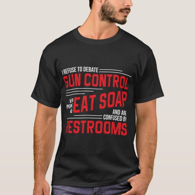 Camiseta Derechos de pistola de control de armas Debate pro (Anverso)