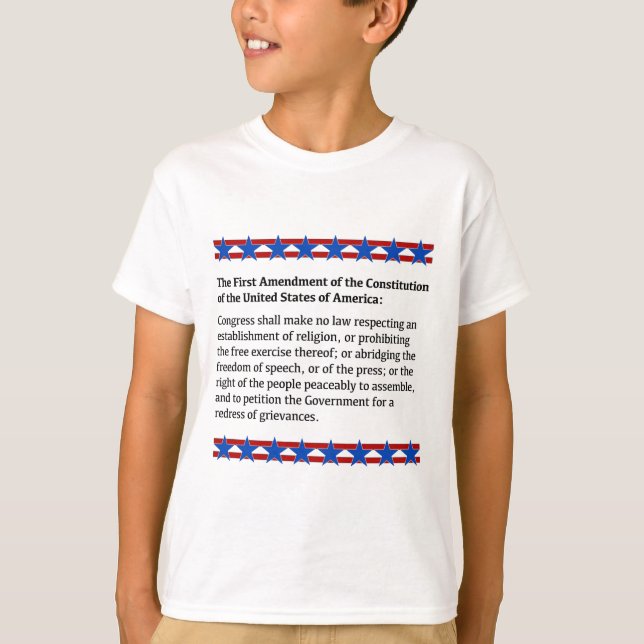 Camiseta Derechos de primera enmienda (Anverso)