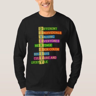 Camiseta Derechos Diversidad Amabilidad Inclusión de la Igu