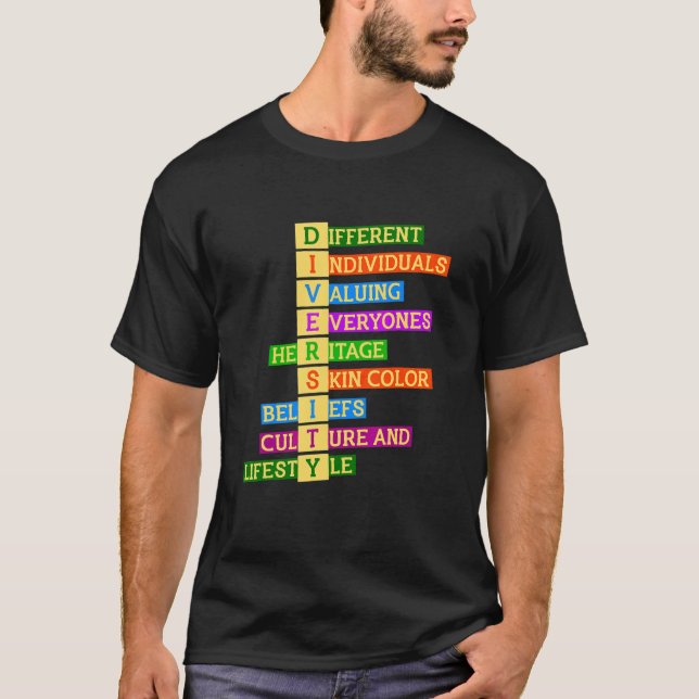 Camiseta Derechos Diversidad Amabilidad Inclusión de la Igu (Anverso)