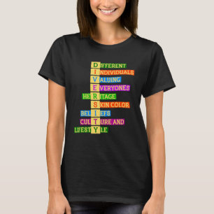 Camiseta Derechos Diversidad Amabilidad Inclusión de la Igu