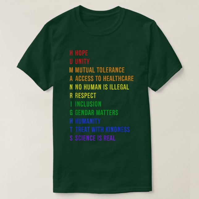 Camiseta Derechos Humanos2820  (Diseño del anverso)