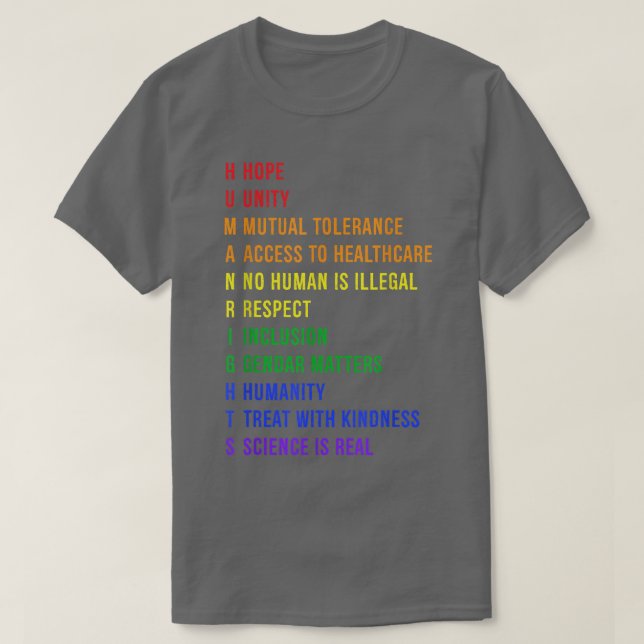 Camiseta Derechos humanos 2819 (Diseño del anverso)